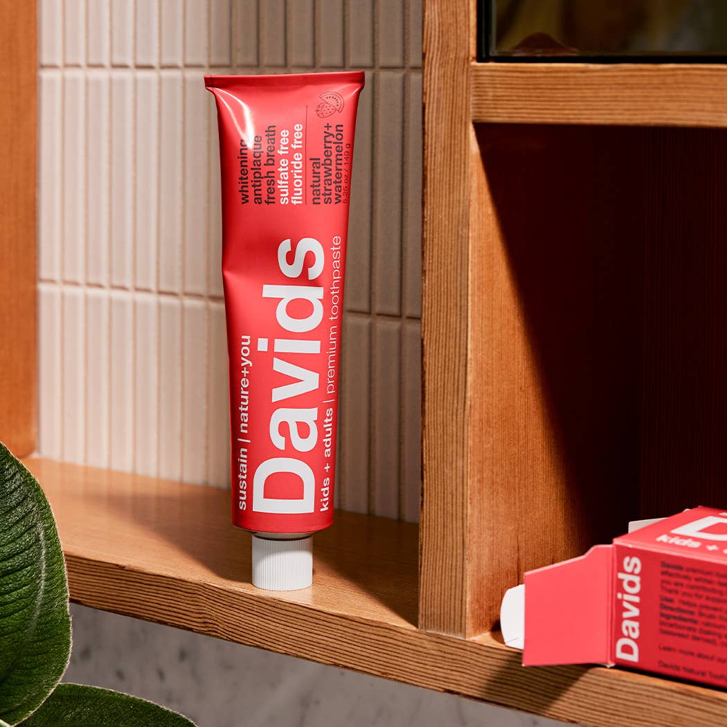 Davids Kids+Adults Toothpaste - Strawberry Watermelon