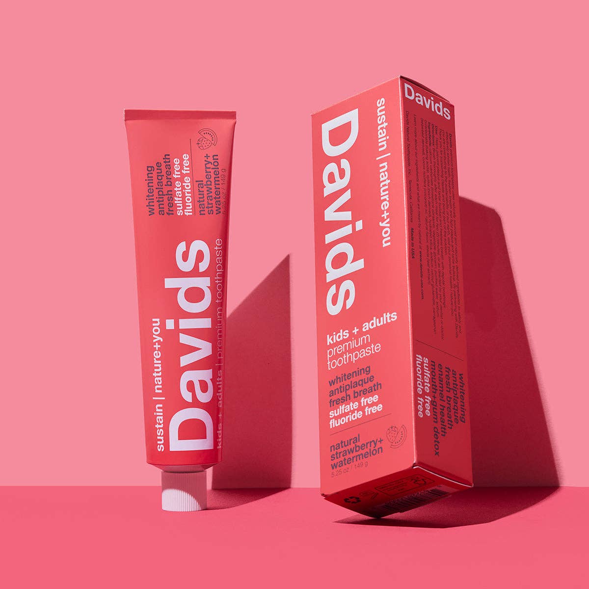 Davids Kids+Adults Toothpaste - Strawberry Watermelon