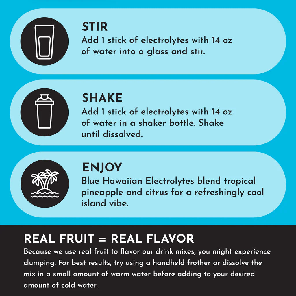 Blue Hawaiian Electrolyte Stick