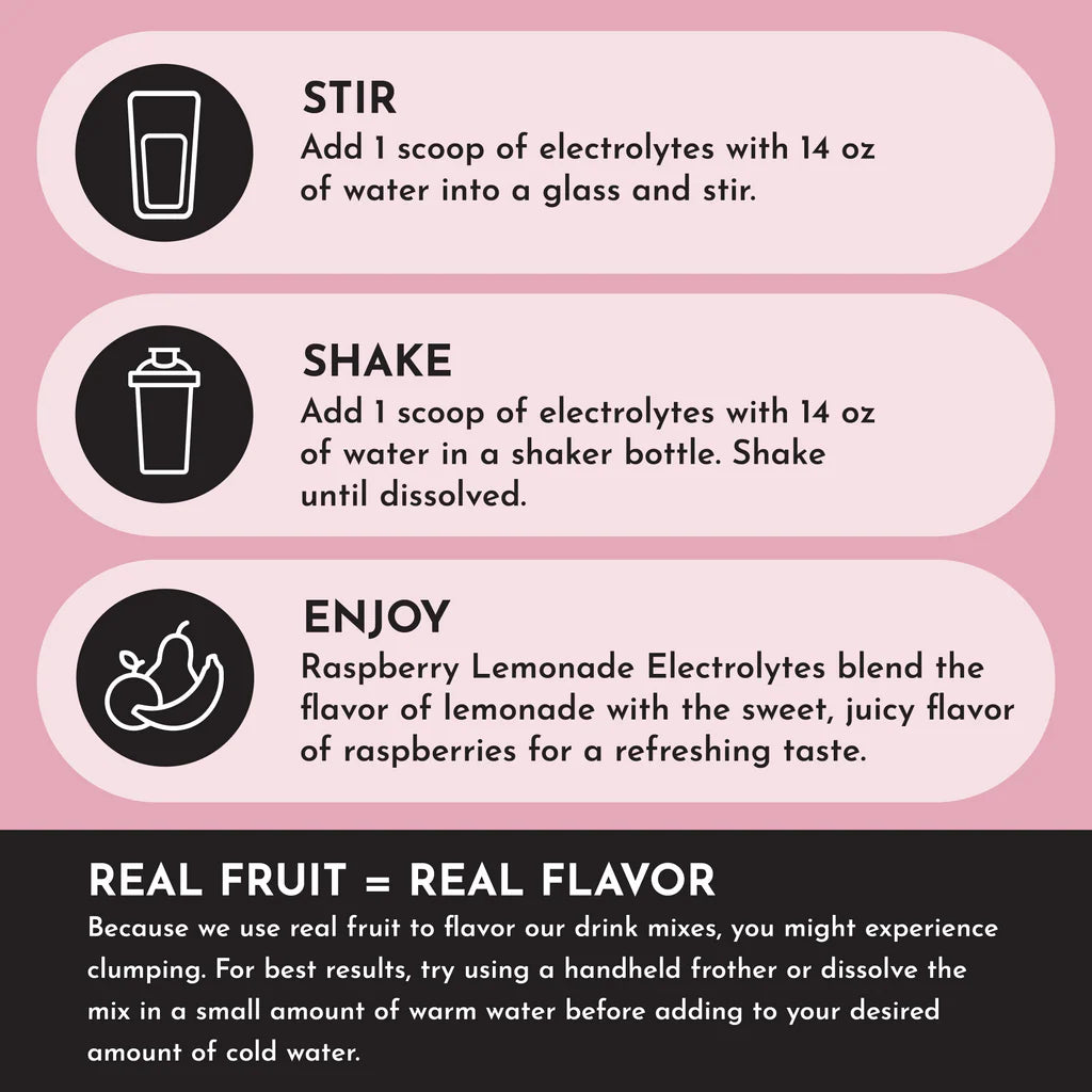 Raspberry Lemonade Electrolytes
