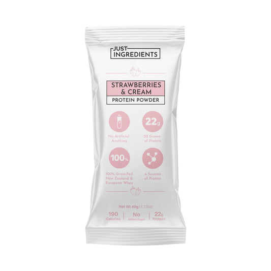 Strawberries & Cream Protein Powder Stick