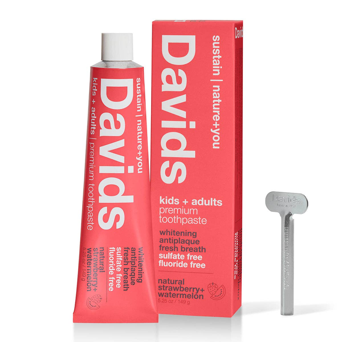 Davids Kids+Adults Toothpaste - Strawberry Watermelon